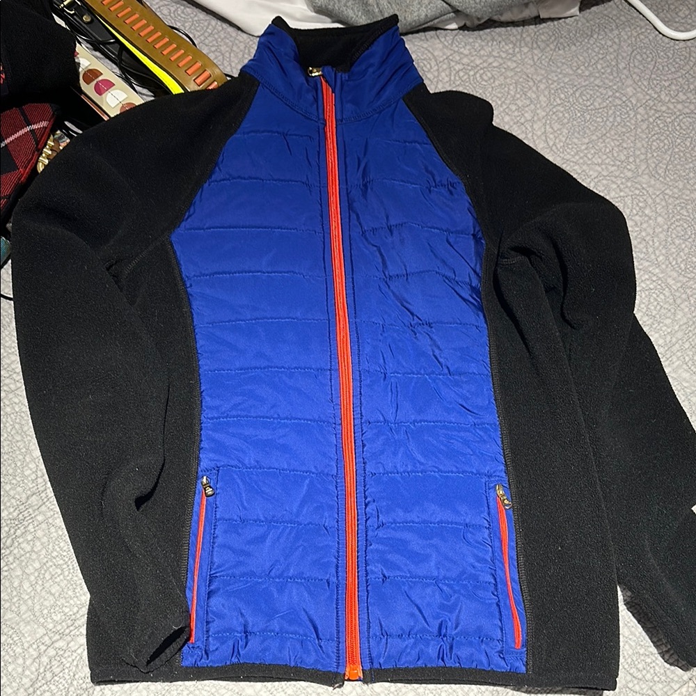 Lauren Ralph Lauren Blue and Black Teddy Jacket